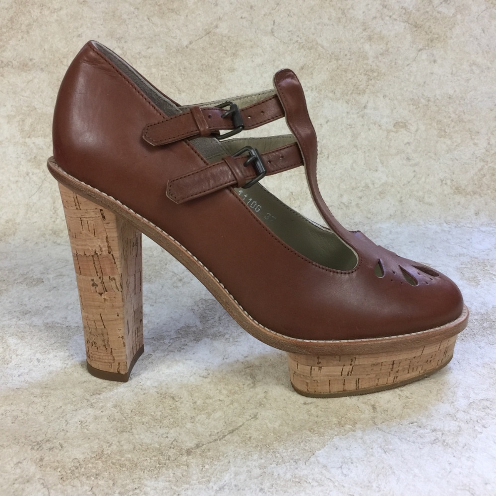 Opening Ceremony Vero Cuoio Real Leather High Heel - Picture 3 of 8